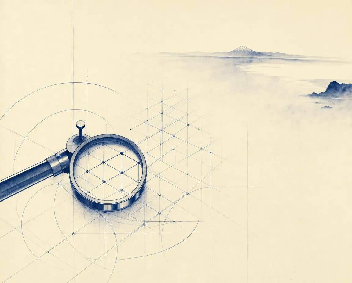 zkDB research — a precise lens examining a lattice of zero-knowledge proof structures at the frontier of verifiable data.